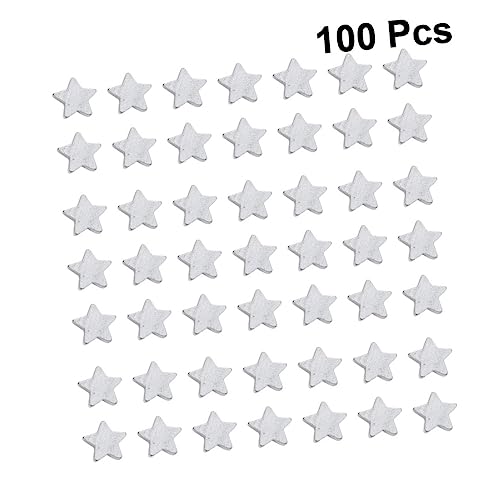 Anneome 100 Pcs Wood Star Beads Star Bead Charms Bracelet Wood Beads Wood Earring Finding Wood Star Spacer Beads Loose Wooden Bead Wood Beads for Anneome