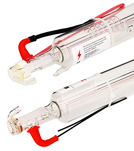 LD-Teemm CO2 Laser Tube, 40W CO2 Laser Tube with Coating 40 watt Length 700mm Dia. 50mm, Wire Pre-Connected for CO2 Laser Cutter Laser Engraving LD-Teemm