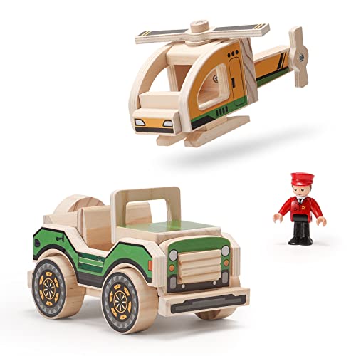 SainSmart Jr. Woodworking Building Kit, 2-in-1 Kids STEM Projects Set, DIY Wood Crafts Assembly Toys with Different Combinations for Boys and Girls SainSmart Jr.