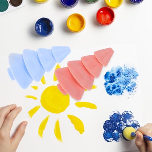 VILLCASE Unfinished Wood Christmas Tree 10Pcs Mini Wooden Xmas Tree Craft Blank Wooden Christmas Tree Acorns Farmhouse Wood Trees DIY Natural Rustic VILLCASE