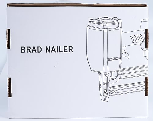 Woodpecker ST64 14 Gauge 3/4" to 2-1/2" Pneumatic Concrete T Nailer Gun with 400pcs Concrete T Nails, Air Power Heavy Duty Concrete Nail Gun Brad Since