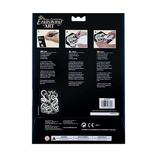 Royal and Langnickel Glow in Dark Engraving Art, Octopus Royal & Langnickel