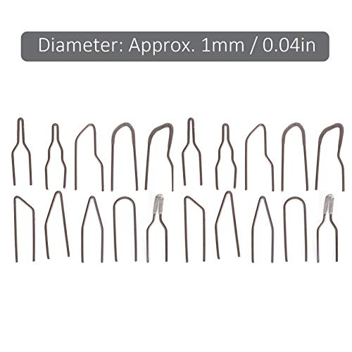 Burning Wire Tip, 20 Pieces Pyrography Wire Tips Replacement Metal Alloy Carving Heating Pen Nibs High Impedance Wood Burning No Bend Heating 30-50W Tiiyee