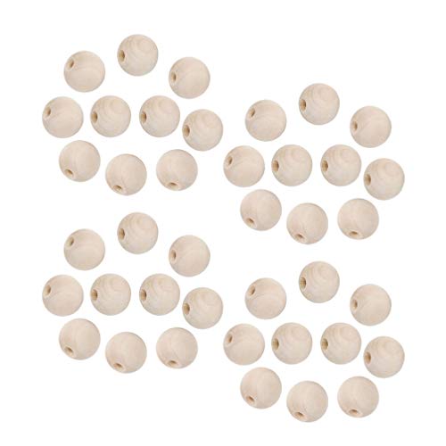 1800pcs Natural Beads Wood Beads for Round Beads Wooden Charm Beads Unfinished Wood Beads Jewelry Accessories Wooden Beading Supplies Color Beads SUPVOX