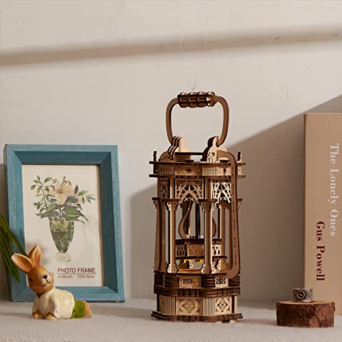bennama 3D Wooden Puzzles Medieval Style Vintage Lantern Model Kits Includes Light Source, Brainteaser and Puzzle for Christmas/Birthday,Gifts for bennama