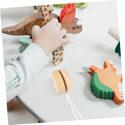 Gogogmee 10pcs Graffiti Yo-yo Trick Yoyo Beginner Yoyo Transaxle Yoyo Responsive Yoyo Rotating Yoyo Balls Wood Yoyo Balls Unfinished Wood Bearing Gogogmee