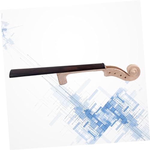 SUPVOX Unfinished Fingerboard Maple Head Violin Neck with Hand Carved Scroll Violin Maple Head Small Violin Unfinished Violin Neck Violin Parts SUPVOX