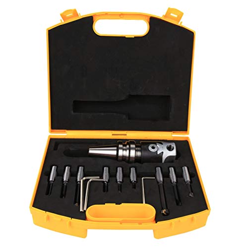 BT30-F1-12-9PCS Boring Cutter Set High Accuracy CNC Milling Tool Kits Head Shank Carbide Boring 40 Carbon Steel for Milling Machines Oumefar