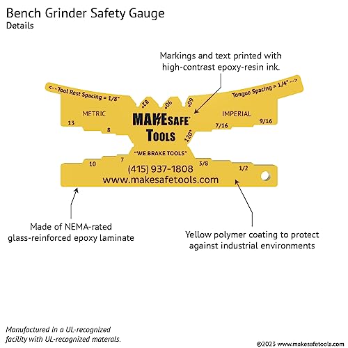 BENCH GRINDER SAFETY GAUGE & MULTI-TOOL (1) MAKESAFE