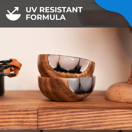 Promise Table Top Epoxy Resin That Self Levels, This is a 32 Ounce High Gloss (16oz Resin + 16oz Hardener) Kit with Mixing Sticks and Measuring Cups Pro Marine Supplies