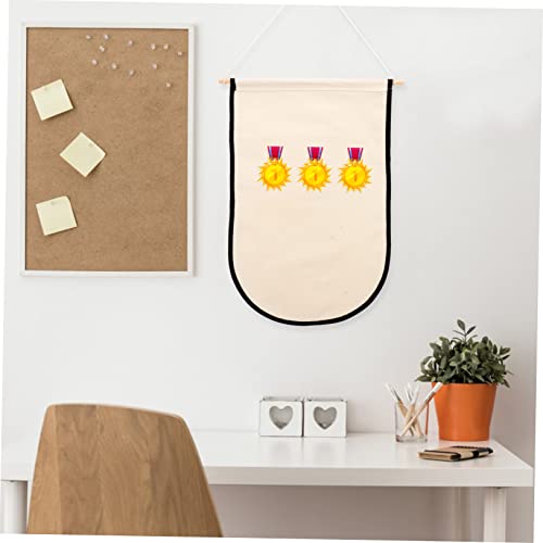 COHEALI Medal Display Hanging Flag enamel pin belt holder brooch wall banner karate belt pin banner pin display blank banners flag unfinished cotton COHEALI