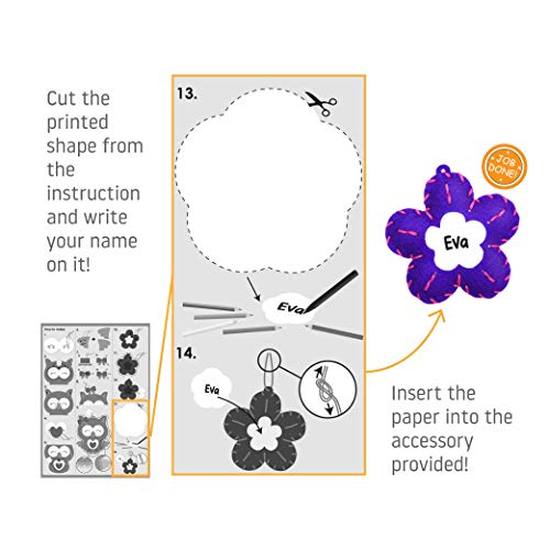 C.S. Kids Magic World DIY Personalised Sewing Kit - Kitten |Frist Sewing Arts & Crafts Gifts | Educational Sewing Kit for Kids | Sew Your Own (Safety C.S.KIDS