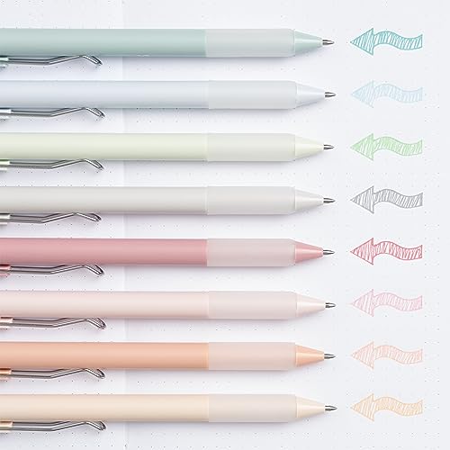 BLIEVE - Pastel Colored Gel Pens With Cool Matte Finish, Aesthetic and Cute Pens With Smooth Writing For Journaling And Bible Note Taking No Bleed BLIEVE
