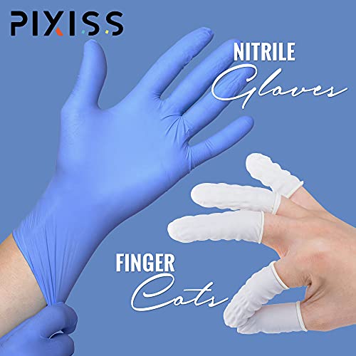 Silicone Resin Measuring Cups Tool Kit- Pixiss 100ml Measure Cups, 1oz Cups, Popsicle Stir Sticks, Pipettes, Finger Cots, Silicone Gloves, Silicone Pixiss