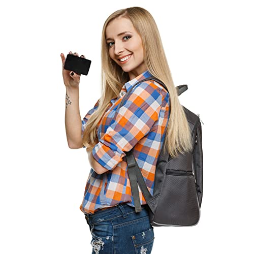 FVIEXE 100PCS Metal Business Card Blanks for Laser Engraving, 0.21mm Thick Black Anodized Aluminum Business Cards Name Cards Metallic DIY Gift Cards FVIEXE