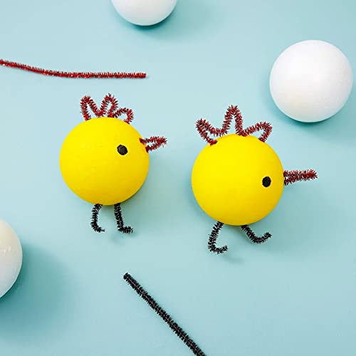 Juvale 24 Pack 3 Inch Foam Balls for Crafts, Smooth Polystyrene Spheres for DIY Decorations, Classroom Projects Juvale