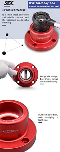 US STOCK SFX HSK63 Tool Holder Tightening Fixture A Type for Universal CNC Equipment HSK63 A Type Tool Holder Lock Seat SFX