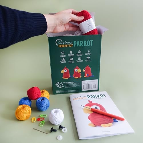 Easy Breezy Crochet Kit Parrot WoodArtSupply