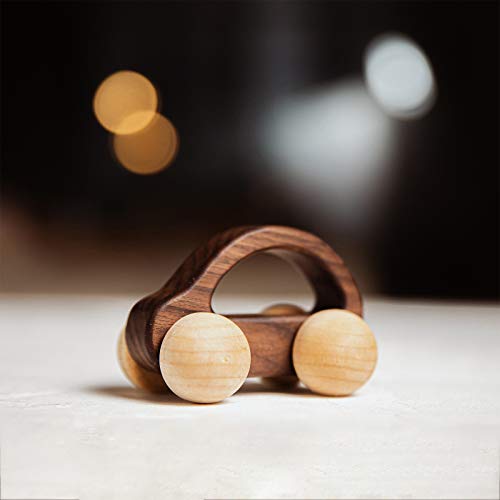 3PCS Wooden Baby Toys,Baby Grasping Toys Push Car Toys Montessori Toys Wooden Toy Vehicles,#2 - WoodArtSupply