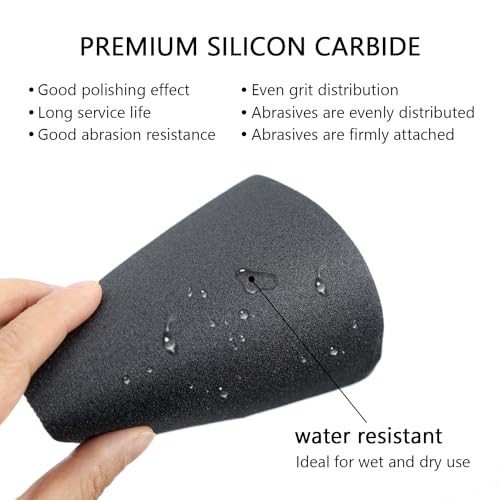 SCOTTCHEN Hand Sanding Blocks Auto Body, 25pcs Sandpaper Woodworking Furniture Sander Hand Tool, Grit 120 to 3000 SCOTTCHEN