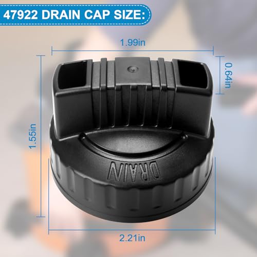 47922 Drain Cap for Shop Vac Vacuums, Wet Dry Vacs Replacement Drain Cap/Plug, Upgraded Shop Vac Replacement Parts & Accessories Ophjerg