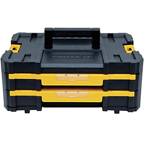 DEWALT TSTAK Tool Storage Organizer with Double Drawers, Holds Up to 16.5 lbs. (DWST17804) DEWALT