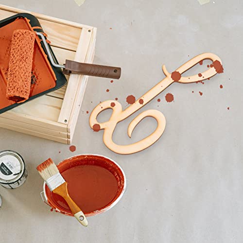 Sewroro Cursive English Alphabet Wooden Letter Chips Wooden Letter l Letters Wall Decor Unfinished Letter Wall Decor Wooden Alphabet Letters 12 Inch Sewroro