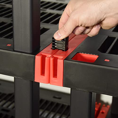 CX Craftsman, 5-Tier Highly Durable Storage Rack, 200lbs/shelf, (72.3”H x 40”W x 24”D), Interlocking Shelving Unit and Weather-Resistant Design, CX