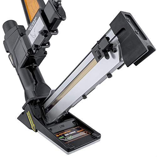 Freeman PFL618BR Pneumatic 3-in-1 15.5-Gauge and 16-Gauge 2" Flooring Nailer / Stapler with Flooring Mallet, Interchangeable Base Plates, and Case Freeman