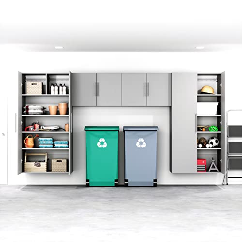 Prepac HangUps 36" Upper Storage Cabinet in Light Gray - Stylish Wall-Mounted Solution for Every Room Prepac