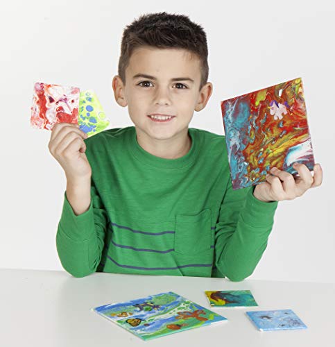 Faber-Castell Do Art Paint Pour Studio - No Mix Acrylic Paint Pouring Set for Kids - Makes 6 Fluid Art Projects, Multi (FC14342) Faber-Castell