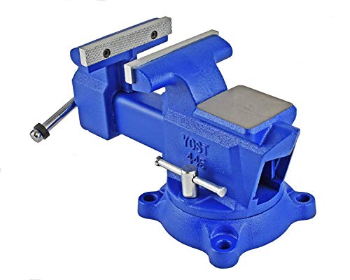 Yost Vises 460 Combination Vise | 6 Inch Jaw Width Heavy-Duty Utility Pipe and Bench Vise |Secure Grip with Swivel Base| Made with Cast Iron and Yost Tools