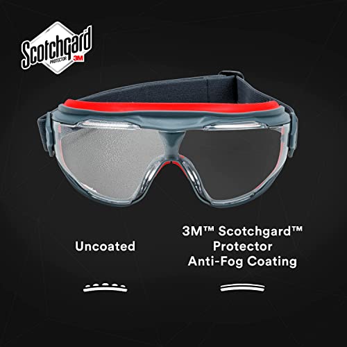3M GoggleGear 500 Series GG501SGAF, Clear Scotchgard Anti-fog lens 3M