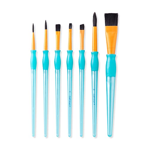 Craft Smart Variety Set Super Value Pack Black Taklon 7 piece Craftsmart