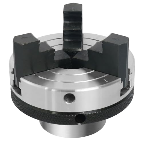 HAowosi 3 inch 3 jaw Wood Lathe Chuck With MT-1 and MT-2 Arbor Shank,Self-Centering Lathe Chucks for Woodturning with 1 x 8TPI Thread,for Woodworking HAowosi