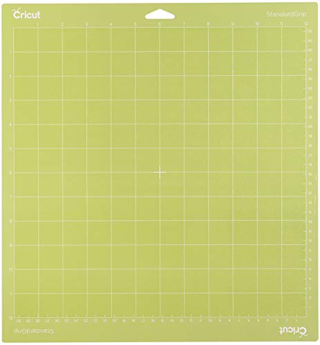 Cricut StandardGrip Machine Cutting Mats 12in x 12in, Reusable for Crafts with Protective Film,Use with Cardstock, Iron On, Vinyl and More, Cricut