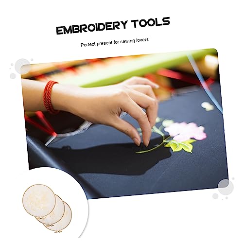 VILLCASE 3 Sets Embroidery Material Pack Punch Needle Embroidery Kits Beginner Embroidery kit Unfinished Stitchwork Art Craft kit for Kids Handy VILLCASE