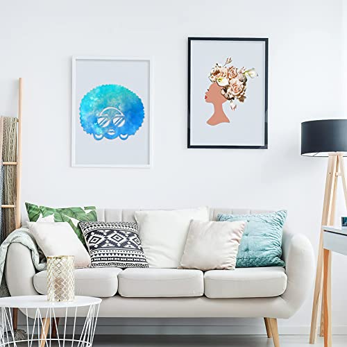 Abaodam Crafts Woman Cutout Unfinished Wood Shaped African Woman Women Face with Lashes Silhouette Head Wood Decoration Pendant Wood Door Hanger Abaodam