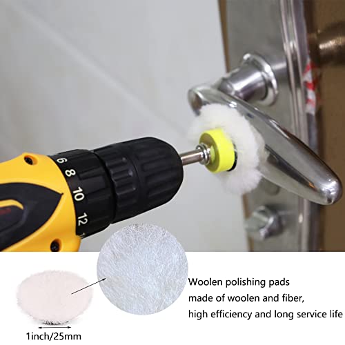 160Pcs 1inch Sanding Discs Hook and Loop 60 to 10000 Wet Dry Sandpaper with 1/8" Shank Backing Pad,Hand Sanding Block,Sponges Polishing Pads and CTPICXM