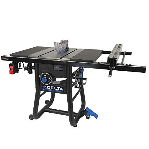 Delta 36-5100T2 Contractor Table Saw with 30" Rip Capacity and Cast Extension Wings Delta