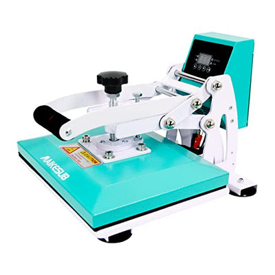 MAIKESUB 12x10 Inch High Pressure Heat Press Machine for T Shirts Digital Industrial Sublimation Printer for Heat Transfer Vinyl Intelligent Green