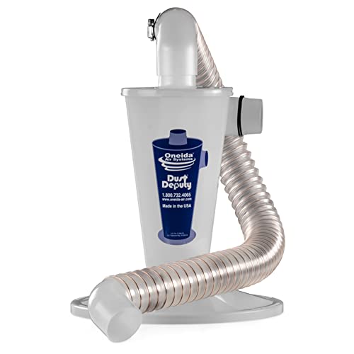 Dust Deputy Plus Anti-Static Retrofit Cyclone Separator Kit for Wet/Dry Shop Vacuums with Collapse-Proof Bucket Lid and Hose (DD Plus) Oneida Air Systems