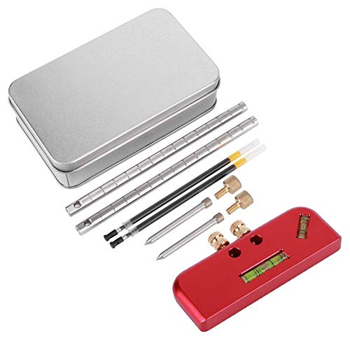 Woodworking Marking Gauge Mortise Gauge Ruler Double Head Aluminium Alloy Carpenter Tool Mortise Gauge Scriber Ruler Fafeicy