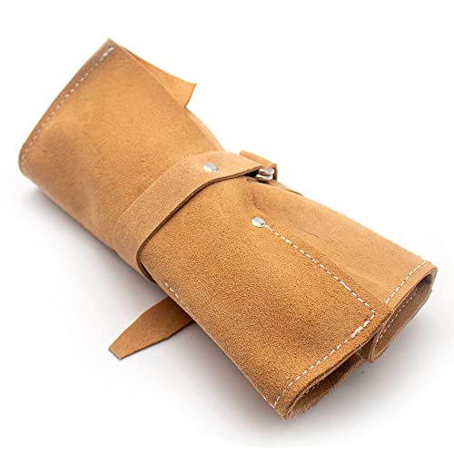 iDili Japanese Ikebana Flower Arrangement Tools Set Real Cowhide Bag Flower Art Tool Kit iDili