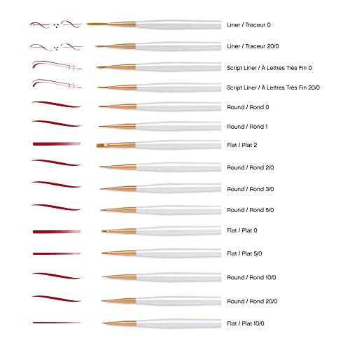 Golden Taklon Super Value Mini Paintbrush Pack by Craft Smart® Craft Smart