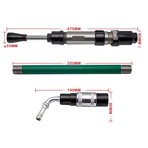 LeTkingok Pneumatic Tamping Machine Earth Sand Rammer Tamper Air Hammer Sander 430-540mm (D6) LeTkingok