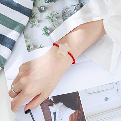 SEWACC 100 Pcs Wooden Beads 20 MM Star Shape Unfinished Wood Beads Spacer Beads with Hole for Crafts DIY Jewelry Making SEWACC