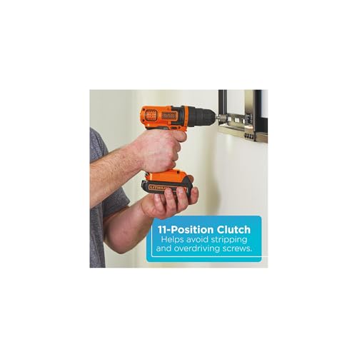 BLACK+DECKER 20V Max Drill & Home Tool Kit, 68 Piece (LDX120PK) BLACK+DECKER