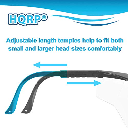 HQRP Clear Tint UV Protective Safety Goggles Glasses for Yard work, Gardening, Lawn mowing, Weed whacking, Hedge trimming, Wood working, HQRP