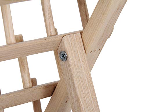 Threadart 60 Spool Cone Wood Thread Rack | Made of Hardwood, Sturdy, Freestanding or Wall Mount | Fits Mini-King Size Cones & Most Spools | For Threadart